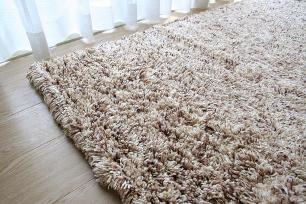 シャギーラグ マーブル#006 ウール100% wool shaggy rug