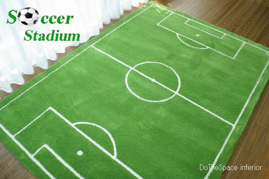 今だからおすすめのサッカーフィールドをモチーフしたサッカーラグ