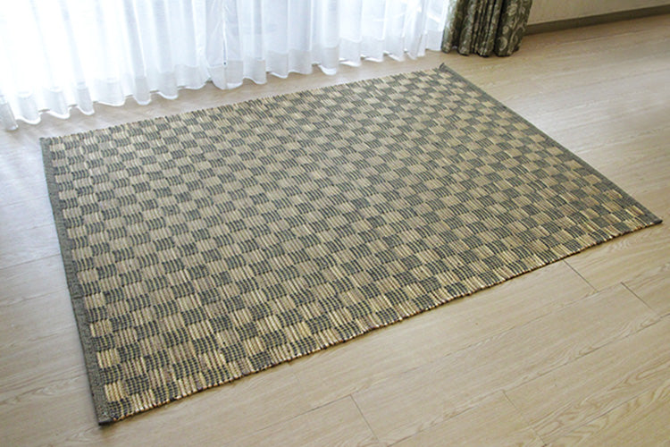 展示サンプル処分！ MADHU 麻＆シーグラスラグ（ML-434)　126×180cm