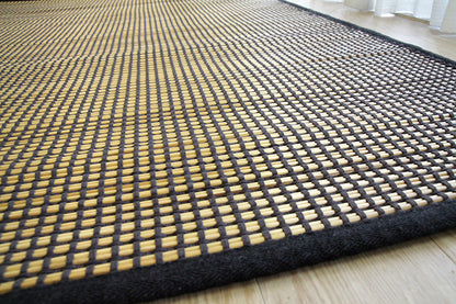 企画サンプル処分！ MADHU シーグラスラグ＆コットンラグ（NATURE ) 145×200cm ブラック