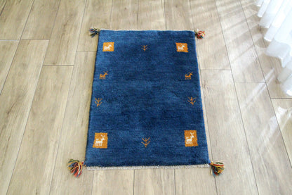 ペルシャ ギャッペ  #10350 山羊と生命の樹 57×87cm