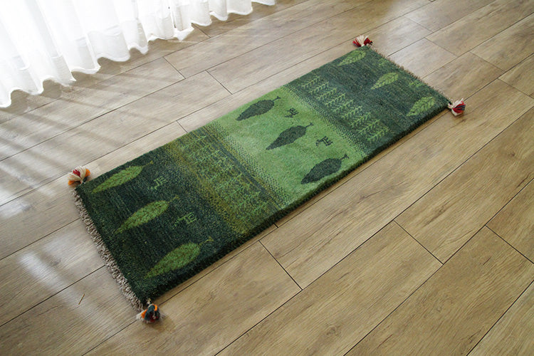 ペルシャ ギャッペ ランナー #24898　生命の樹と高原 123×43cm