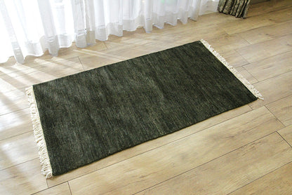 ガズニ　ナチュラルカラー緞通　67×125cm