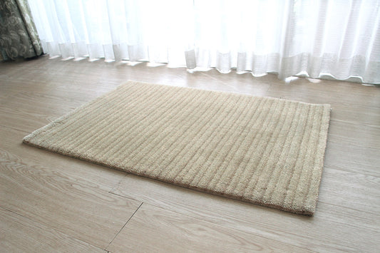ナチュレール naturelle 　ナチュラルウール緞通　ナチュラルアイボリー