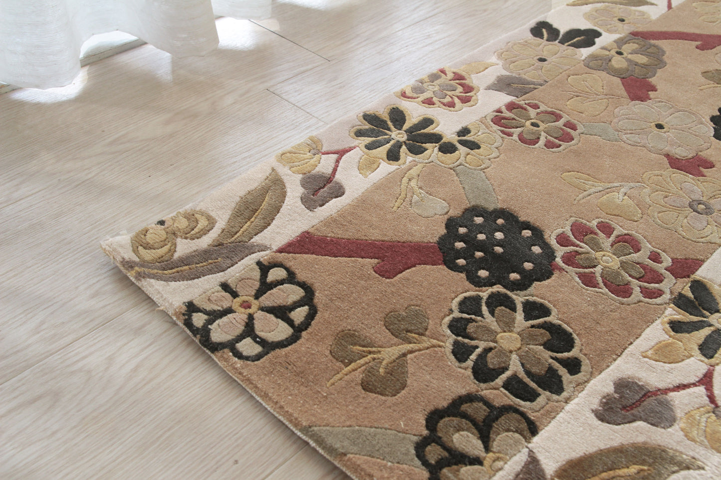 ウール＆シルク緞通 150Line Premium　＃QHM21　61×91cm