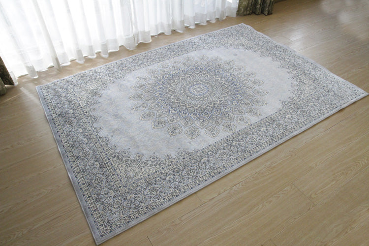 エリート Elite　ベルギー製モケット織りラグ　135×195cm ブルー