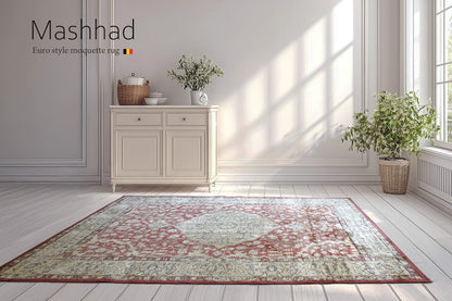 マシュハド Mashhad ベルギー製 モケット織りラグ ラスト　リビングルーム