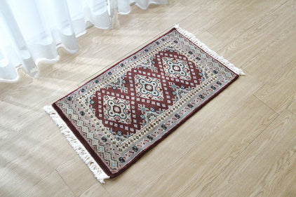 パキスタン緞通玄関マット P69-8650 47×77cm | ラグマット・玄関マット