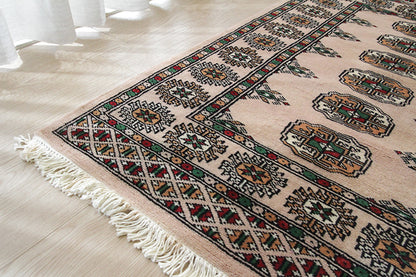 パキスタン段通玄関マット P69-5734 74×119cm　ボハラ　拡大画像