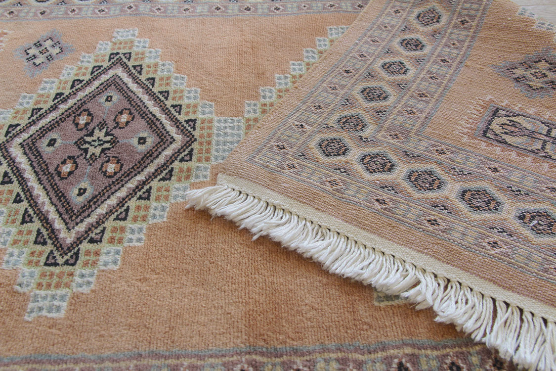 パキスタン段通玄関マット P25-7574　76×127cm