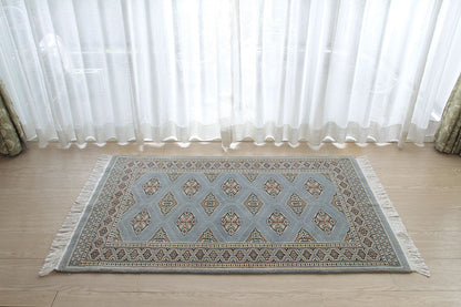 パキスタン段通玄関マット 12×24 PKS27-9956　75×120cm 正面