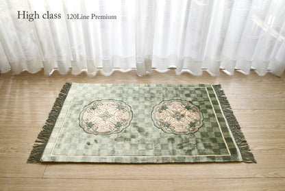 シルク緞通玄関マット 120Line Premium　JCS-018