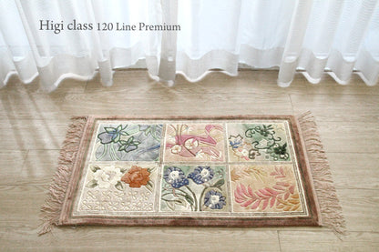 シルク緞通玄関マット 120Line Premium JHS-015 61×91cm