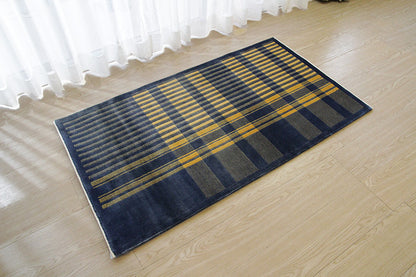 シルク緞通玄関マット 120Line Premium 光彩 ＃0913 69×122cm