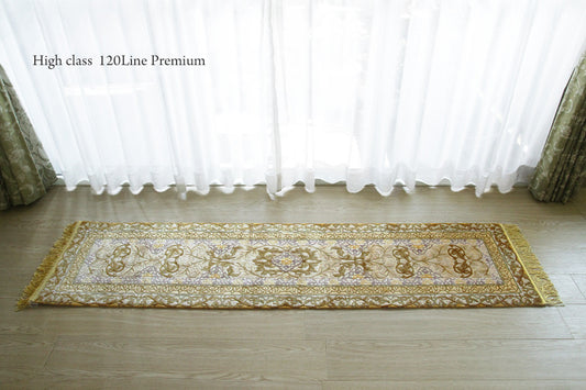 シルク緞通玄関マット 120Line Premium CLZ7228 46×183cm