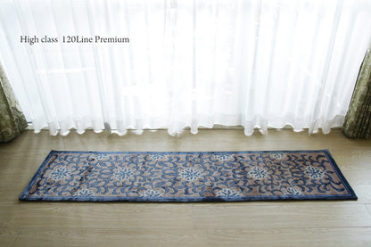 シルク緞通玄関マット 120Line Premium CJS31 46×183cm