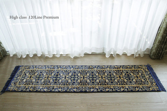シルク緞通玄関マット 120Line Premium CLZ6798B 46×183cm