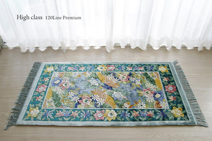 シルク緞通玄関マット 120Line Premium　CJT-002  69×122cm 