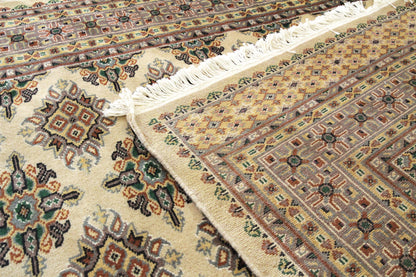 パキスタン緞通ラグ P70-9276 141×202cm ジャルダ柄　裏面