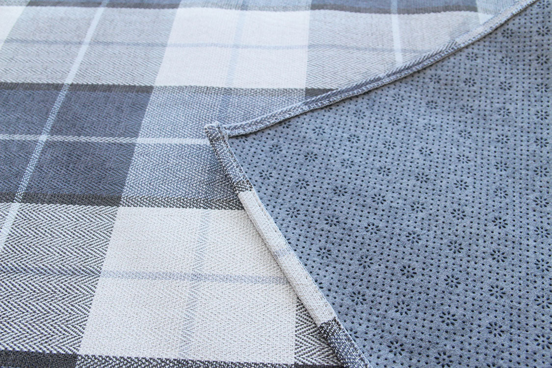 ブロック チェック柄 キッチンマット 50×180cm