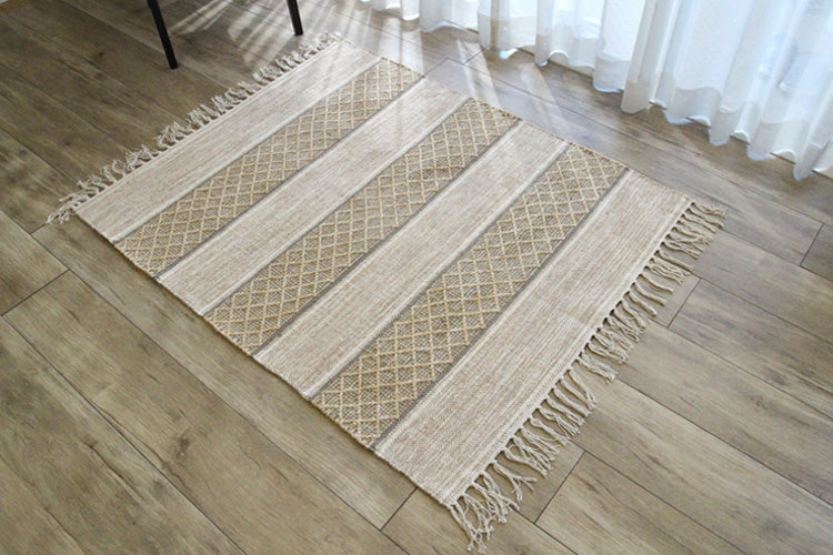 カプール コットンラグ India Cotton Rug アイボリー