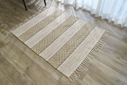 カプール コットンラグ India Cotton Rug アイボリー