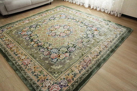 シルク緞通ラグ 120Line Premium　CJR-＃1060　 244×244cm