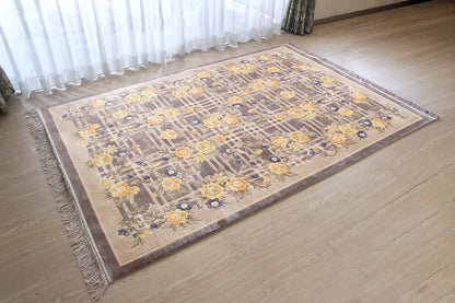 シルク緞通ラグ 120Line Premium LZC-6994　137×198cm