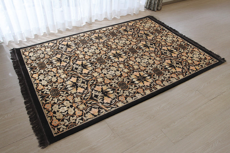 シルク緞通ラグ 120Line Premium LZC-6939　137×198cm