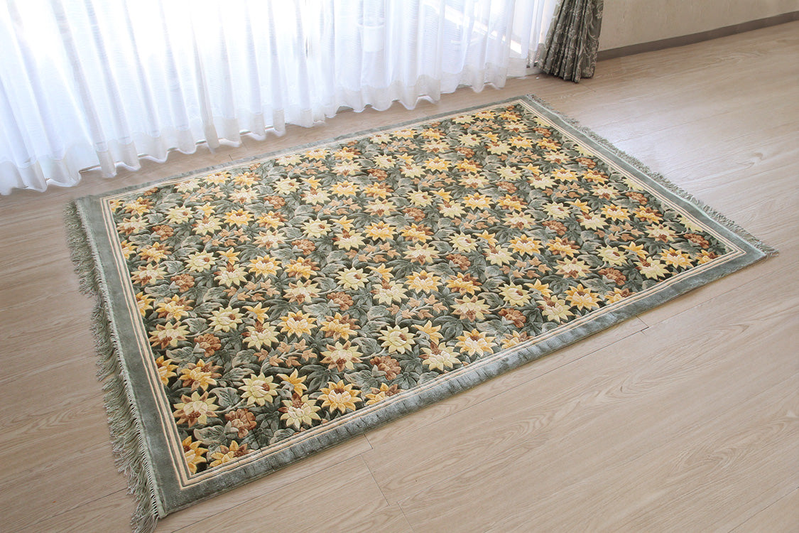 シルク緞通ラグ 120Line Premium LZC-6983　137×198cm
