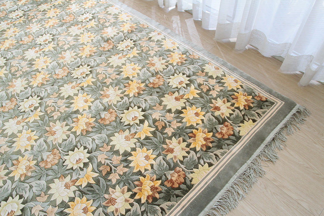 シルク緞通ラグ 120Line Premium LZC-6983　137×198cm
