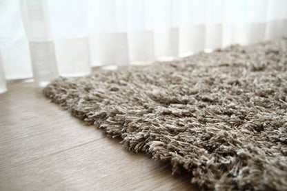 シャギーラグ SC107　コットン100%　cotton shaggy rug　ブラウン