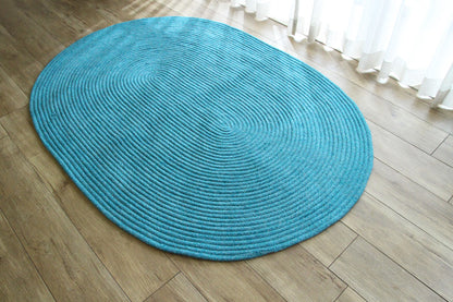 コットンチューブラグ　130×180cm 楕円形