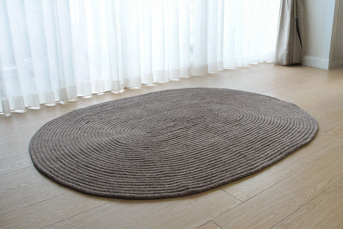 コットンチューブラグ　130×180cm 楕円形
