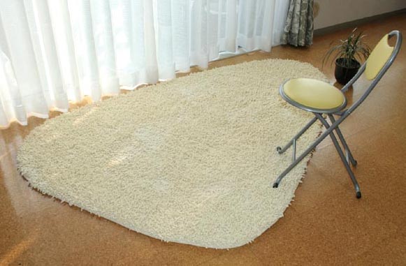 コットンシャギーラグ三角形 cotton shagy rug tｒｙａｎｇｌｅ 