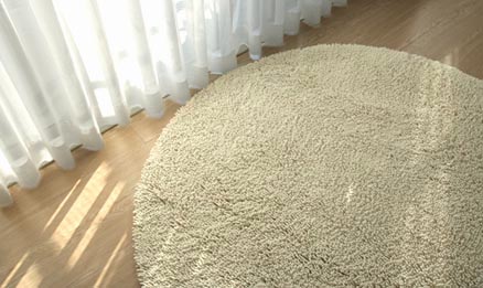 マイクロファイバーシャギーラグ　円形　mycrofiber shaggy rug