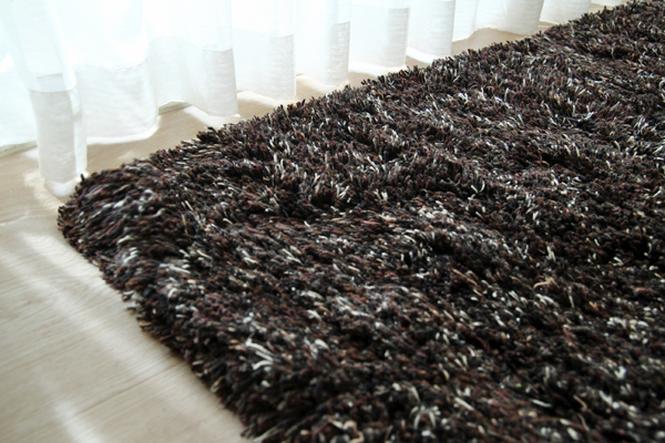 シャギーラグ　マーブル#007　ウール100% wool shaggy rug