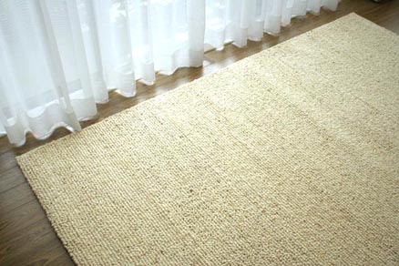 ビッグループ　高級ウールラグ　natural wool rug