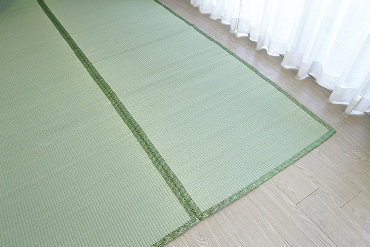 琵琶湖 日本製 い草上敷きラグ