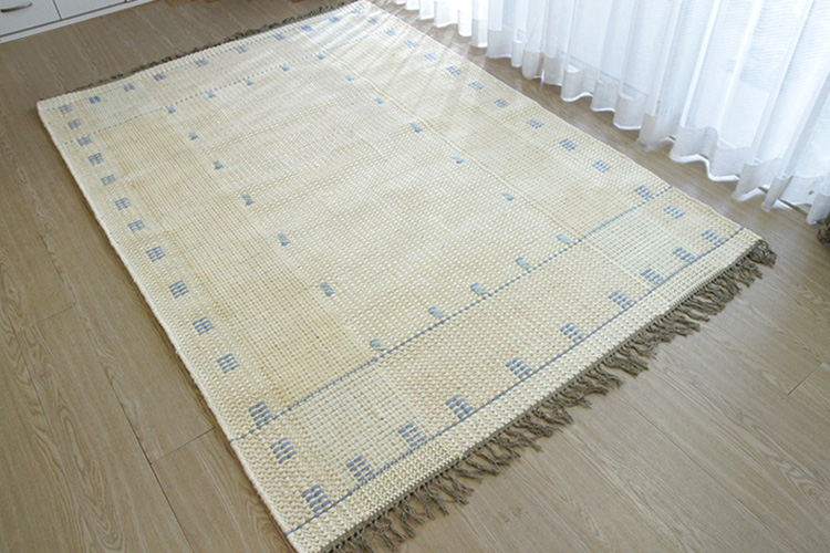 企画サンプル処分品！ MADHU コットン100%ラグ（PLAIN SELVAGE) 130×190cm