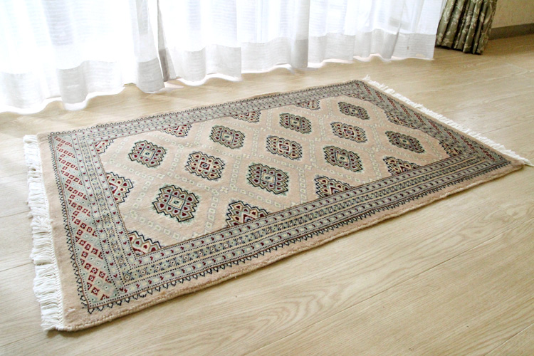 定番大人気 パキスタン絨毯 ハイクオリティー(12/24) 玄関マット 94×63