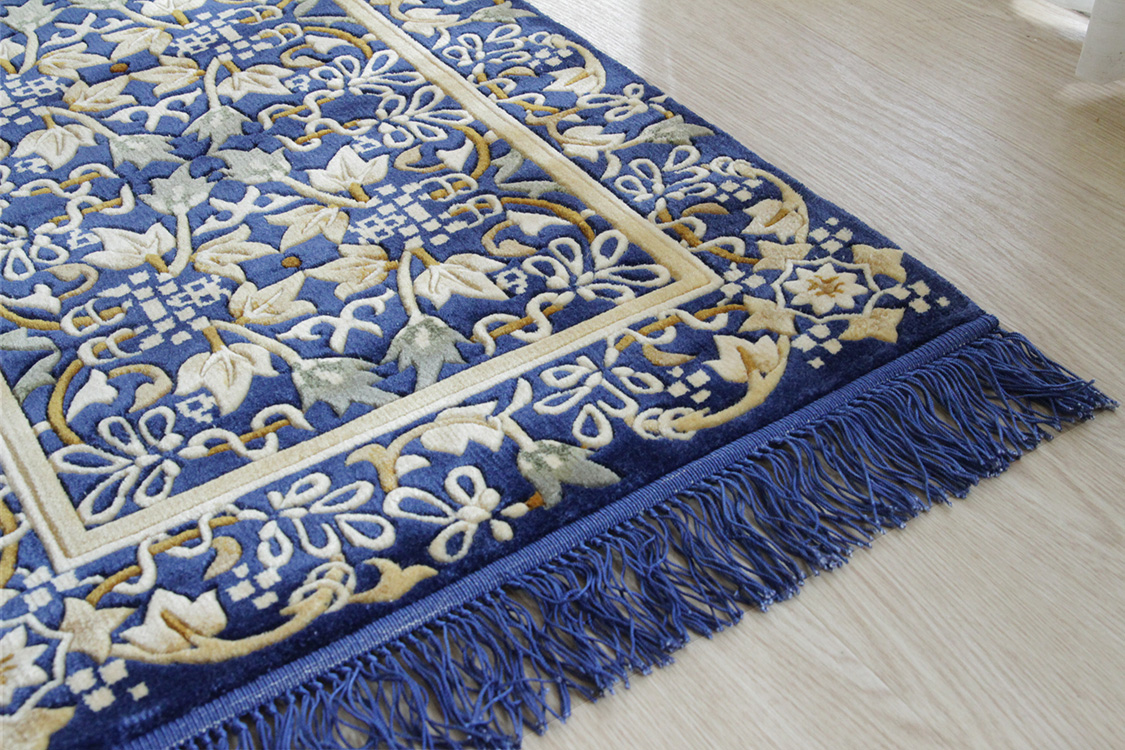 シルク緞通玄関マット 120Line Premium CLZ6798B 46×183cm
