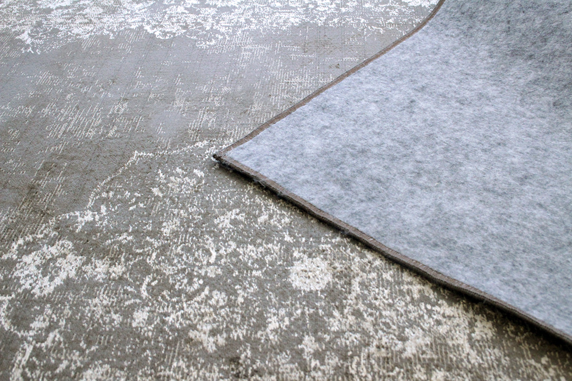 リオン Lyon ベルギー製 モケット織りラグ　ブラウン