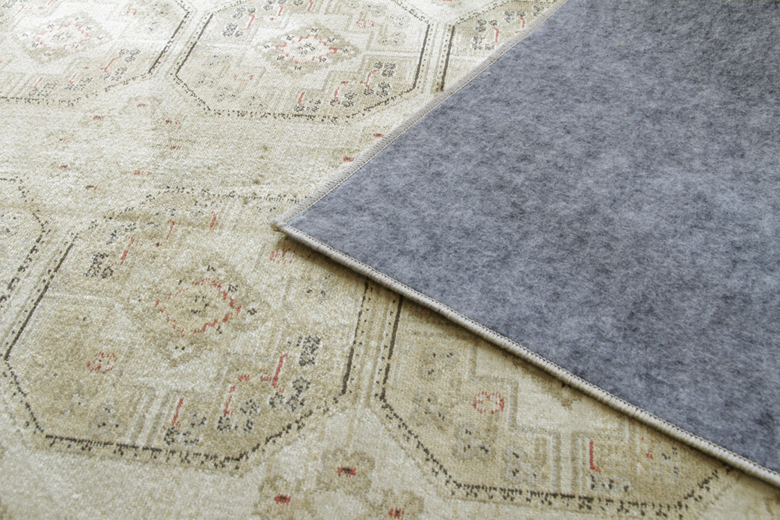 ラホール Lahore ベルギー製 モケット織りラグ　ベージュ