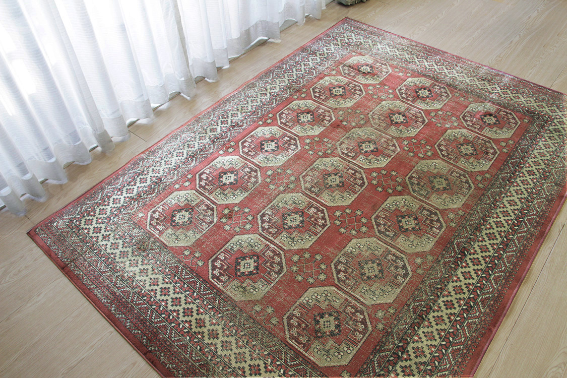 ラホール Lahore ベルギー製 モケット織りラグ　ベージュ