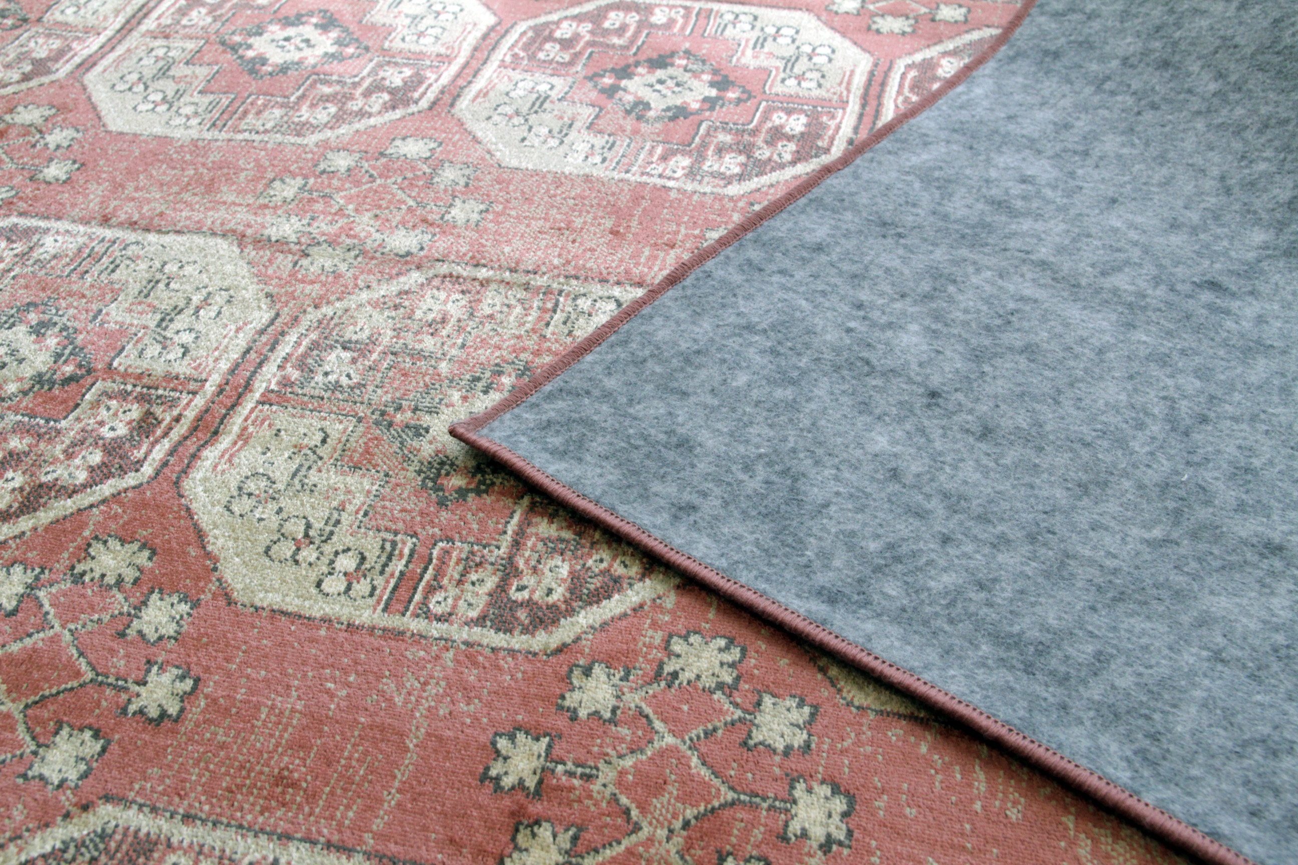 ラホール Lahore ベルギー製 モケット織りラグ　ベージュ