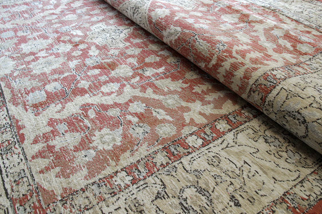 マシュハド Mashhad ベルギー製 モケット織りラグ　ラスト