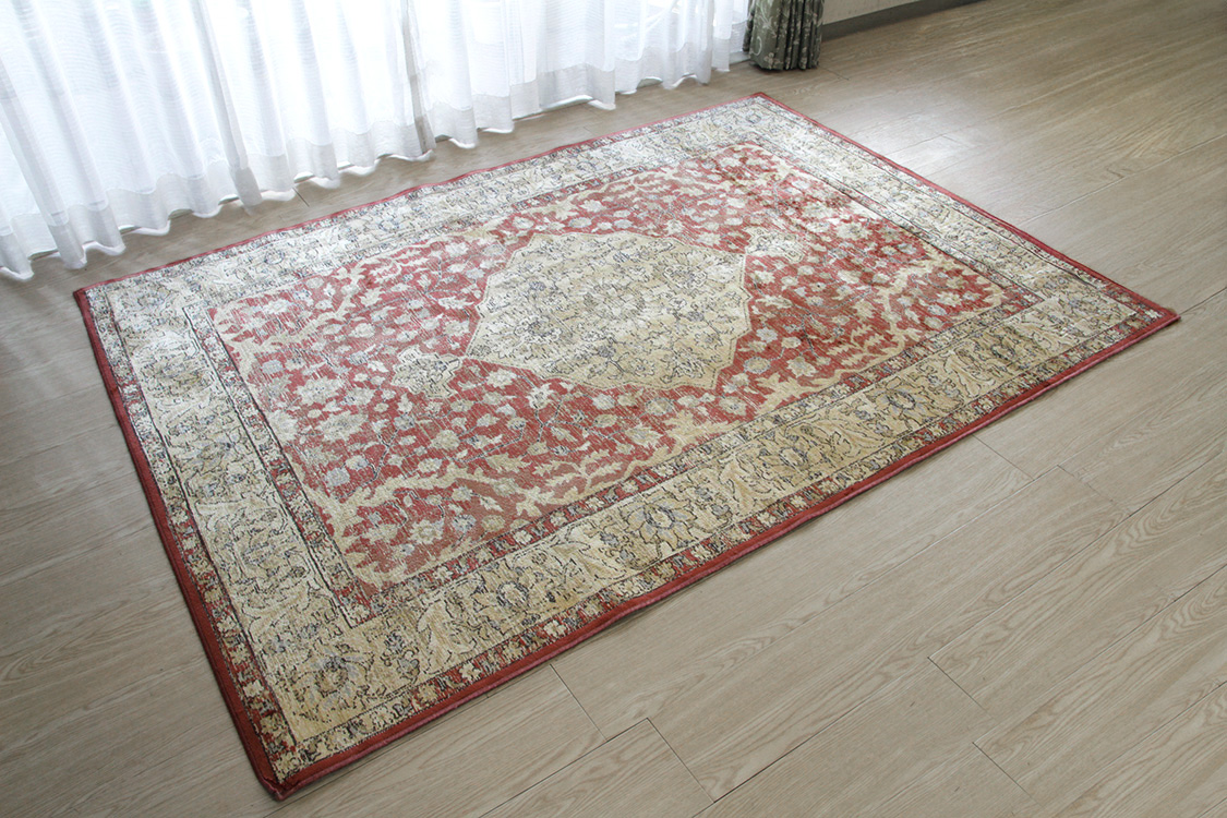 マシュハド Mashhad ベルギー製 モケット織りラグ　ラスト