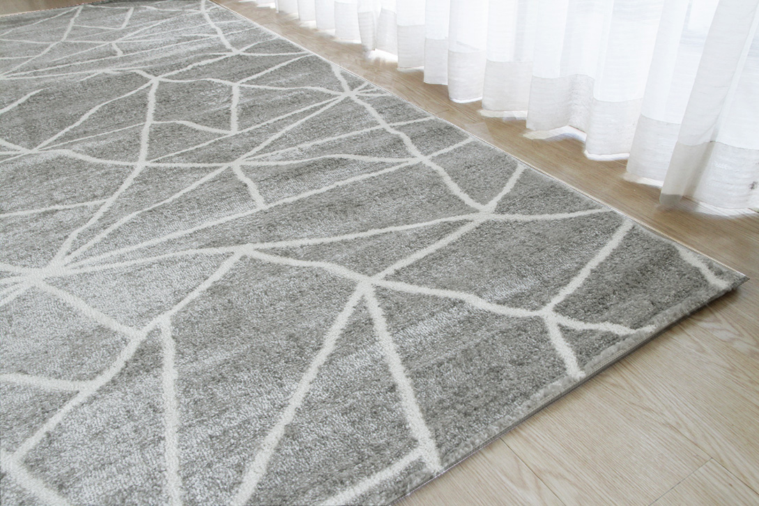 エクレール ÉCLAIR  モダンデザインラグ  グレー