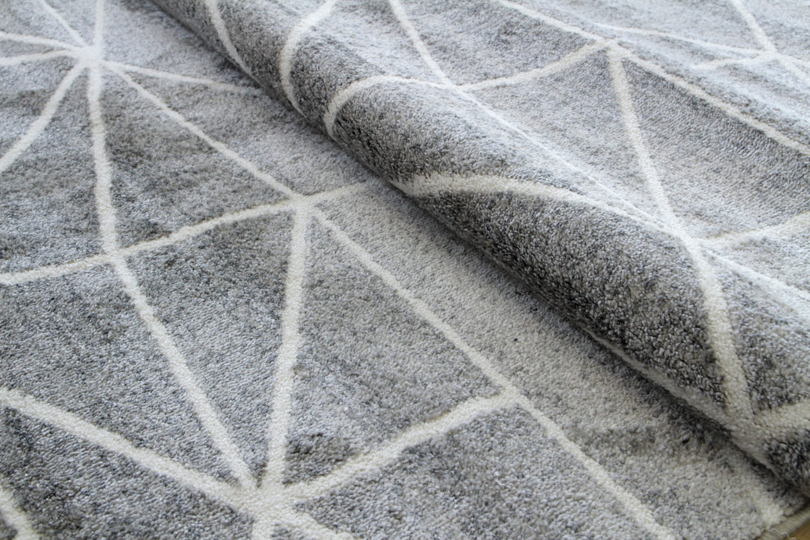 エクレール ÉCLAIR  モダンデザインラグ  グレー